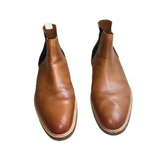 Gordon rush Men’s Cognac leather Chelsea Boots Size 11.5